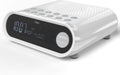 i-box Sunrise Bedside Alarm Clock with DAB Radio - White