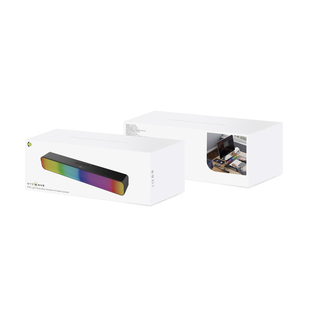 WYEWAVE RGB Light Deep Bass Wireless Portable Speaker