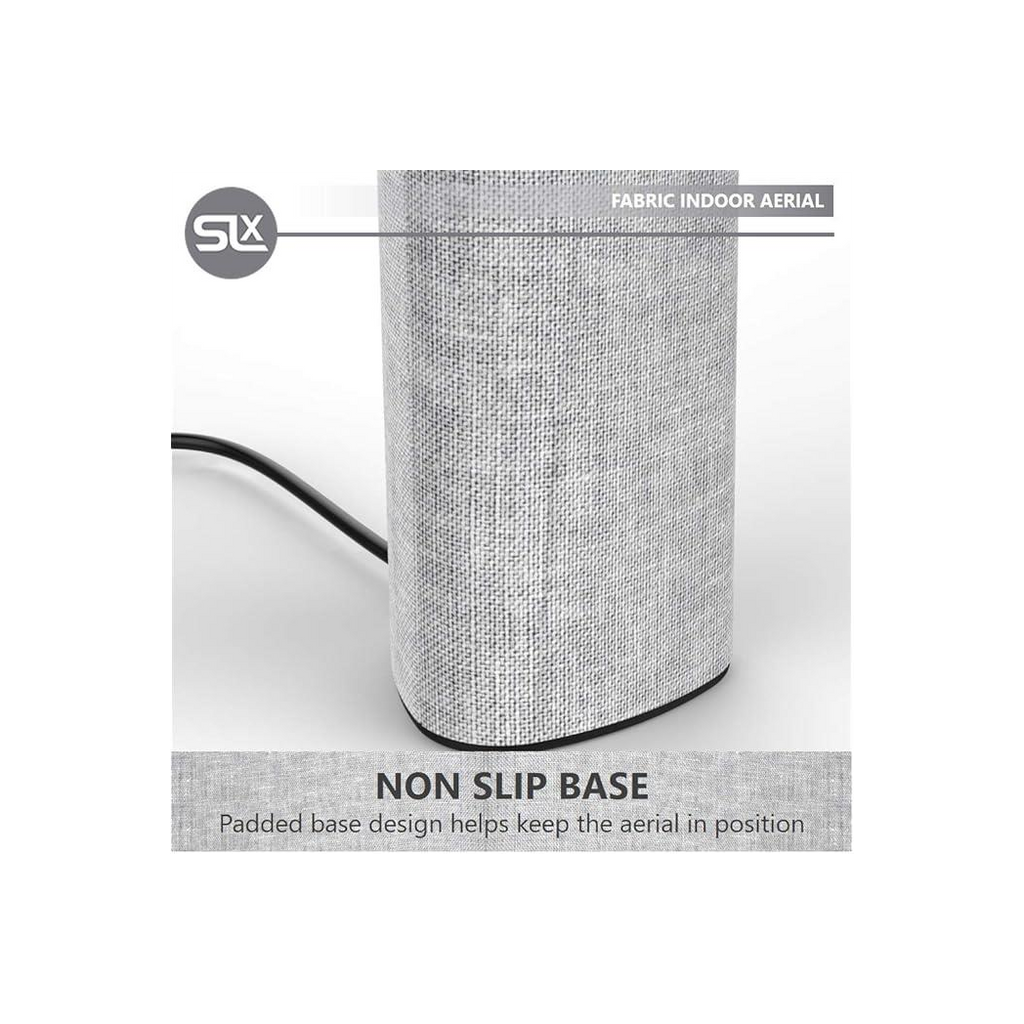 SLx Indoor TV Aerial For Digital Freeview HD - 27806R Latest Antenna HDTV Fabric Design Innovation