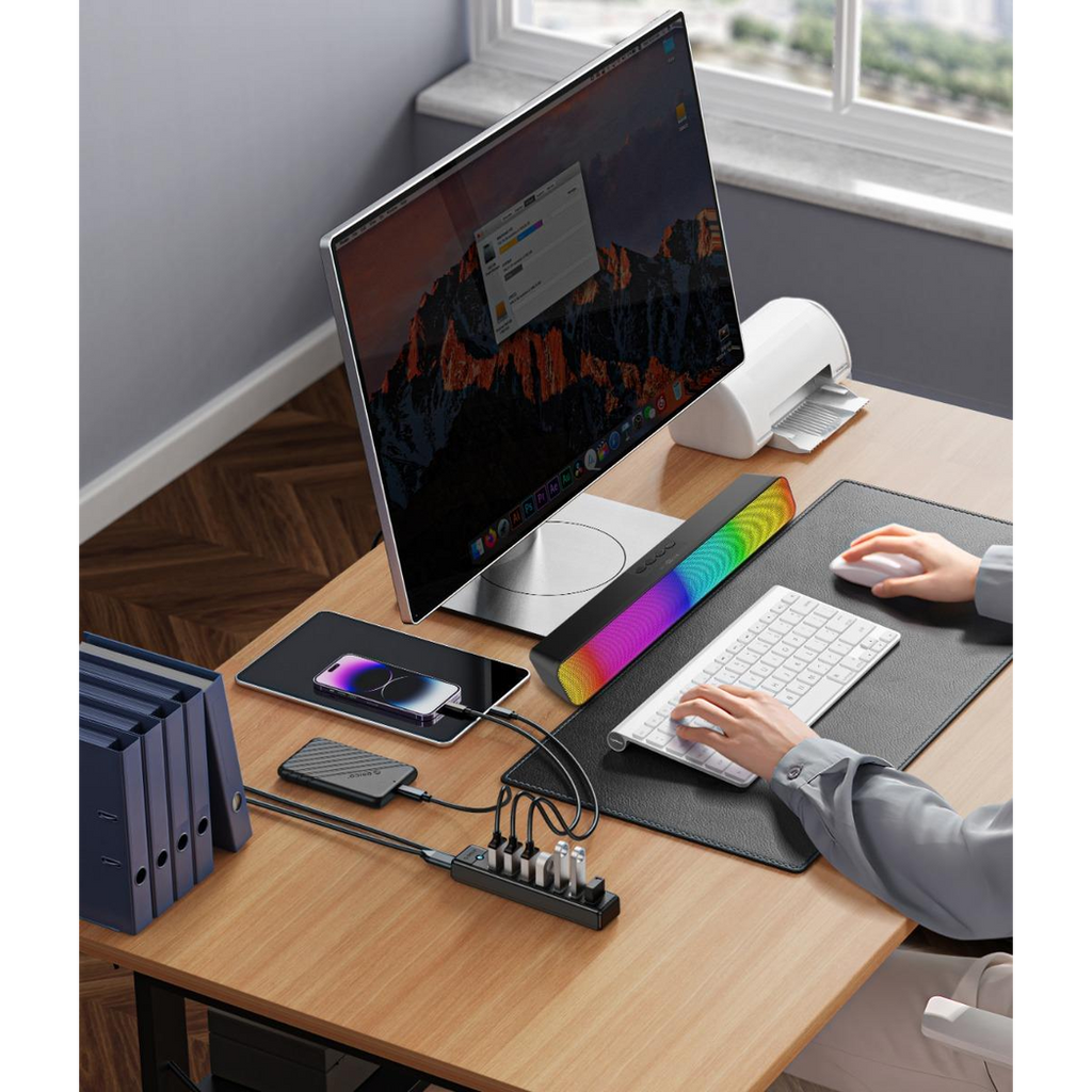 WYEWAVE RGB Light Deep Bass Wireless Portable Speaker