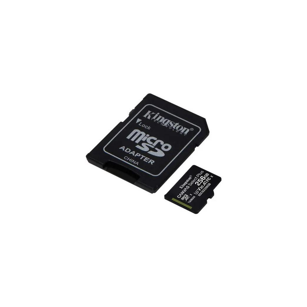 Kingston Canvas Select Plus MicroSD (SD Adapter Included)- 256GB